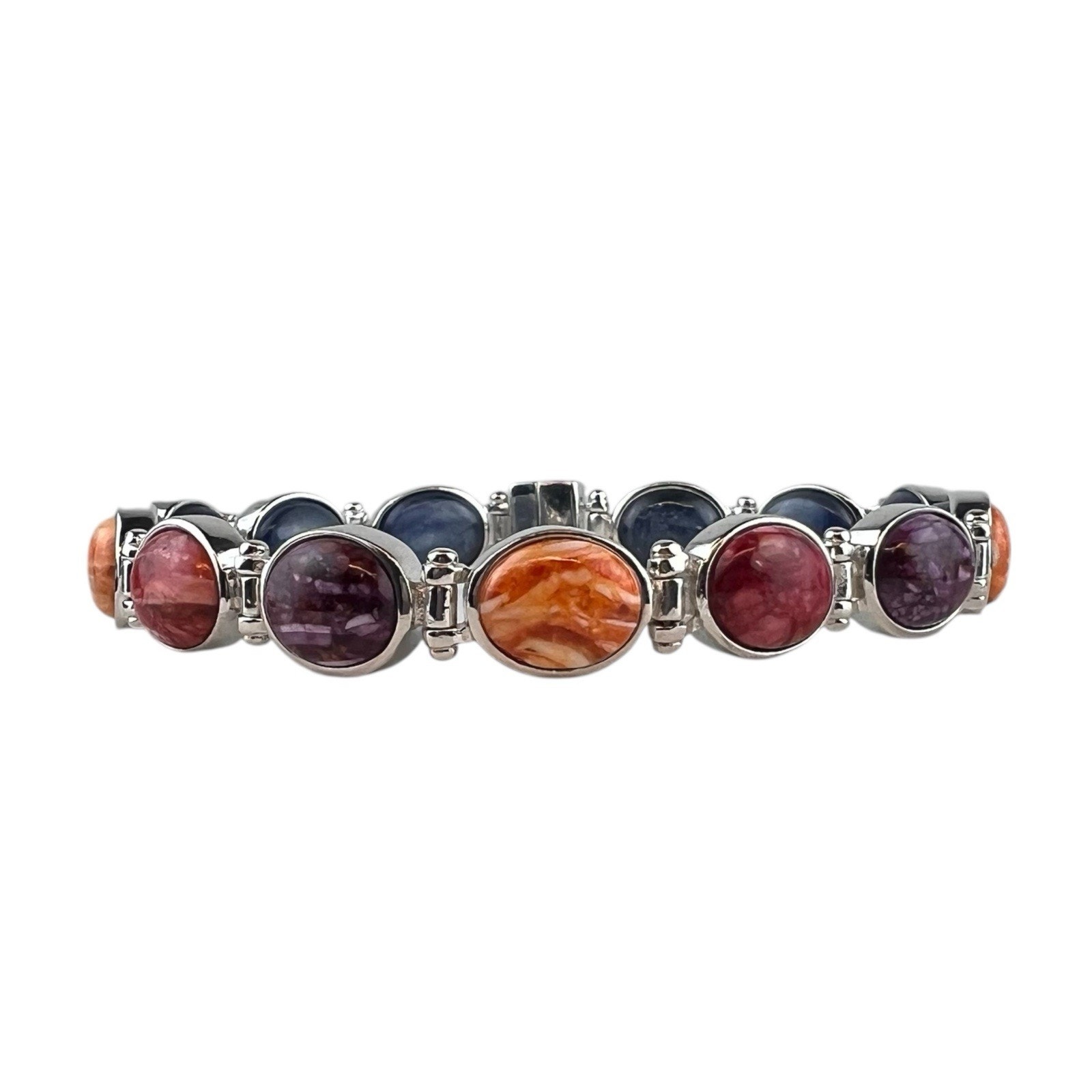 Jay King Dtr Sterling Silver Bracelet Spiny Oyster Kyanite Reversible 775 80$